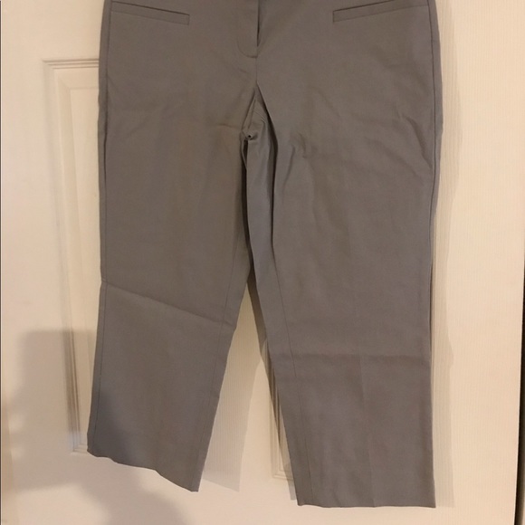 Limited Gray Ideal Stretch Crop Pants - Picture 2 of 6